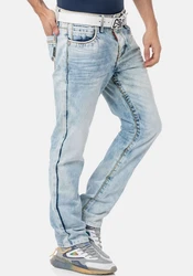 Cipo & Baxx Regular-fit Jeans Hellblau/Blau