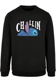 ABSOLUTE CULT Rundhalspullover Lilo And Stitch - Chillin Crewneck Schwarz/Rosa/Blau
