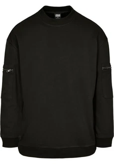 URBAN CLASSICS Rundhalspullover Herren Training Terry Crew
