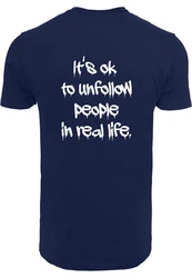 Merchcode T-Shirt Unfollow T-Shirt Dunkelblau