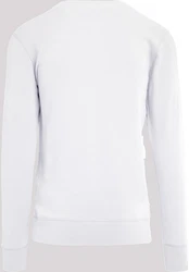 F4NT4STIC Rundhalspullover Beige/Lila/Weiß