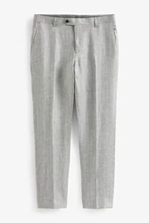Next Anzughose Anzug Slim Fit Grau/Hellgrau