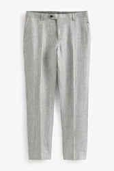 Next Anzughose Anzug Slim Fit Grau/Hellgrau