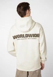 SUBLEVEL Hoodie WORLDWIDE, Eight2Nine Sweatshirt Beige/Khaki/Creme/Gelb/Weiß/Orange