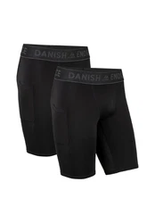 DANISH ENDURANCE Shorts Compression Shorts (2er-Pack) Grau/Schwarz/Bordeaux/Rosa/Gelb/Dunkelgrau