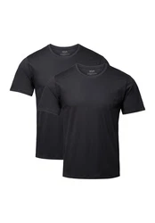 DANISH ENDURANCE T-Shirt Crew Herren (2er-Pack) Grau/Dunkelgrau/Schwarz/Dunkelblau