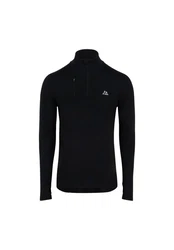 DANISH ENDURANCE Langarmshirt Half Zip Herren Sport Funktionsshirt Schwarz/Blau
