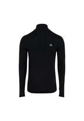 DANISH ENDURANCE Langarmshirt Half Zip Herren Sport Funktionsshirt Schwarz/Blau