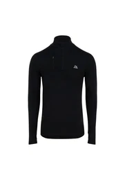 Langarmshirt Half Zip Herren Sport Funktionsshirt mit Dauemnloch & Reflexion, weich & leicht