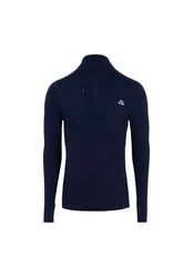DANISH ENDURANCE Langarmshirt Half Zip Herren Sport Funktionsshirt Dunkelblau/Blau/Hellblau