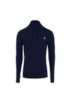 DANISH ENDURANCE Langarmshirt Half Zip Herren Sport Funktionsshirt Dunkelblau/Blau/Hellblau