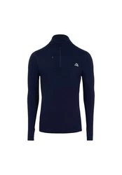 DANISH ENDURANCE Langarmshirt Half Zip Herren Sport Funktionsshirt Dunkelblau/Blau/Hellblau
