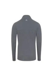 DANISH ENDURANCE Langarmshirt Half Zip Herren Sport Funktionsshirt Hellgrau/Grau/Rot/Dunkelgrau