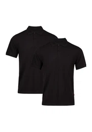 Poloshirt Classic Fit Herren (2er-Pack), Bio-Baumwoll-Pique, Kurzarm Polohemd mit Stretch