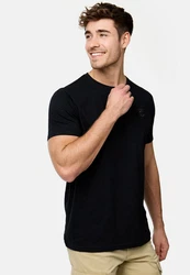Indicode T-Shirt INAnsel Schwarz/Dunkelblau