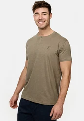 Indicode T-Shirt INAnsel Khaki/Dunkelgrün/Braun