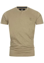 Indicode T-Shirt INAnsel Khaki/Dunkelgrün/Braun