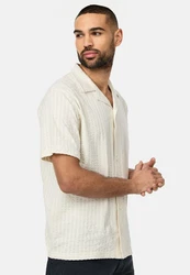 Indicode Langarmhemd INCrepe Beige/Rot/Weiß/Gelb/Creme