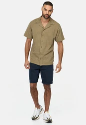 Indicode Langarmhemd INCrepe Beige/Khaki/Dunkelgrün/Braun