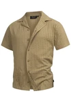 Indicode Langarmhemd INCrepe Beige/Khaki/Dunkelgrün/Braun