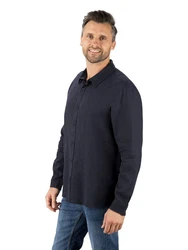 riverso Langarmhemd Hemd Herren RIVFabio Regular Fit Dunkelblau/Blau/Hellblau/Grau