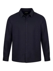 riverso Langarmhemd Hemd Herren RIVFabio Regular Fit Dunkelblau/Blau/Hellblau/Grau