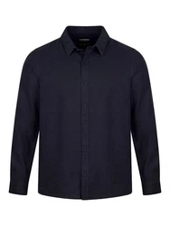 riverso Langarmhemd Hemd Herren RIVFabio Regular Fit Dunkelblau/Blau/Hellblau/Grau