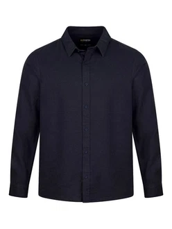 riverso Langarmhemd Hemd Herren RIVFabio Regular Fit Dunkelblau/Blau/Hellblau/Grau