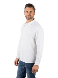 riverso Langarmhemd Hemd Herren RIVFabio Regular Fit Weiß/Creme