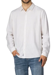 riverso Langarmhemd Hemd Herren RIVFabio Regular Fit Weiß/Creme