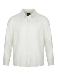 riverso Langarmhemd Hemd Herren RIVFabio Regular Fit Weiß/Creme