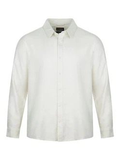 riverso Langarmhemd Hemd Herren RIVFabio Regular Fit Weiß/Creme