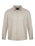 riverso Langarmhemd Hemd Herren RIVFabio Regular Fit Khaki/Weiß/Beige/Braun