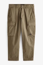 Next Cargohose Regular Fit Cargohose Khaki/Dunkelgrün
