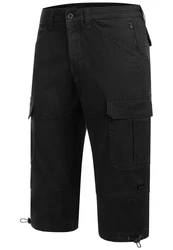 Indicode Cargoshorts INStevie Schwarz/Dunkelblau
