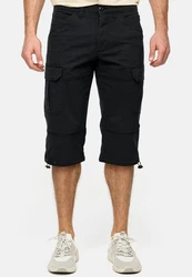Indicode Cargoshorts INStevie Schwarz/Dunkelblau