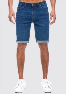 Smith & Solo Shorts 5-Pocket Style Hellblau/Blau/Dunkelblau