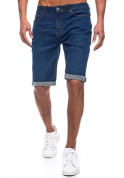 Smith & Solo Shorts 5-Pocket Style Hellblau/Dunkelblau/Blau