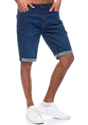 Smith & Solo Shorts 5-Pocket Style Hellblau/Dunkelblau/Blau