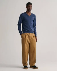 Gant Strickpullover CLASSIC COTTON V-NECK navy/rot/wei