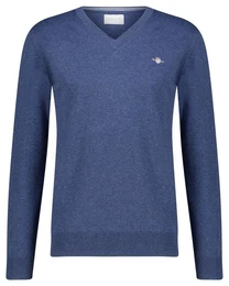Strickpullover Herren Strickpullover CLASSIC COTTON V-NECK (1-tlg)