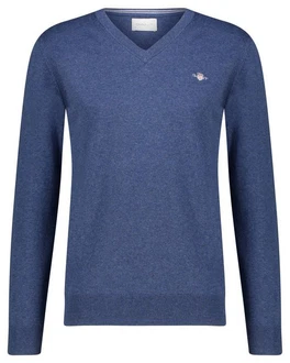 Gant Strickpullover CLASSIC COTTON V-NECK navy/rot/wei