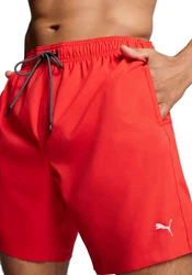 PUMA Badeshorts SWIM MEN MEDIUM LENGTH Rot