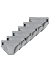 Schiesser Slip 95/5 Stretch Organic Cotton Spar-Set Rio Slip Grau/Hellgrau