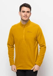 Jack Wolfskin Stehkragenpullover TAUNUS HZ Gelb/Braun