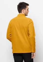 Jack Wolfskin Stehkragenpullover TAUNUS HZ Gelb/Braun