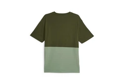 PUMA T-Shirt POWER COLORBLOCK TEE Dunkelgrün/Grün
