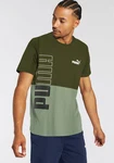 PUMA T-Shirt POWER COLORBLOCK TEE Dunkelgrün/Grün