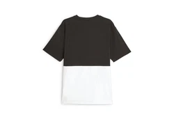 PUMA T-Shirt POWER COLORBLOCK TEE Schwarz/Weiß/Dunkelgrau