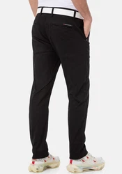 Cipo & Baxx Chinohose Schwarz/Dunkelrot